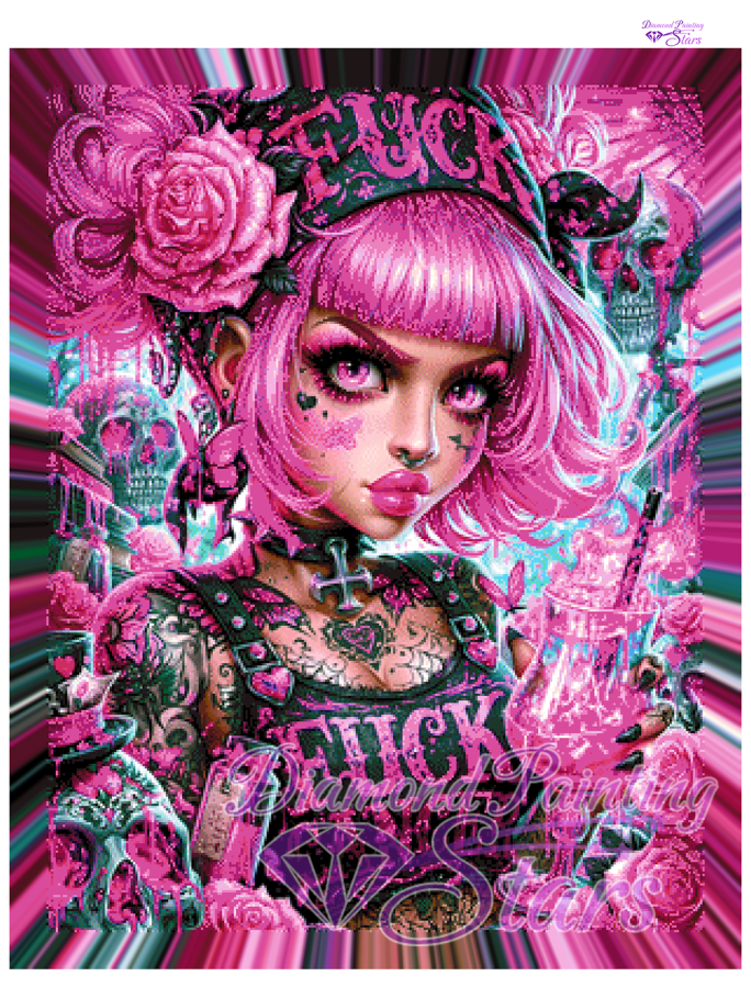 Pink fighter by Anny_AI 70x90cm190